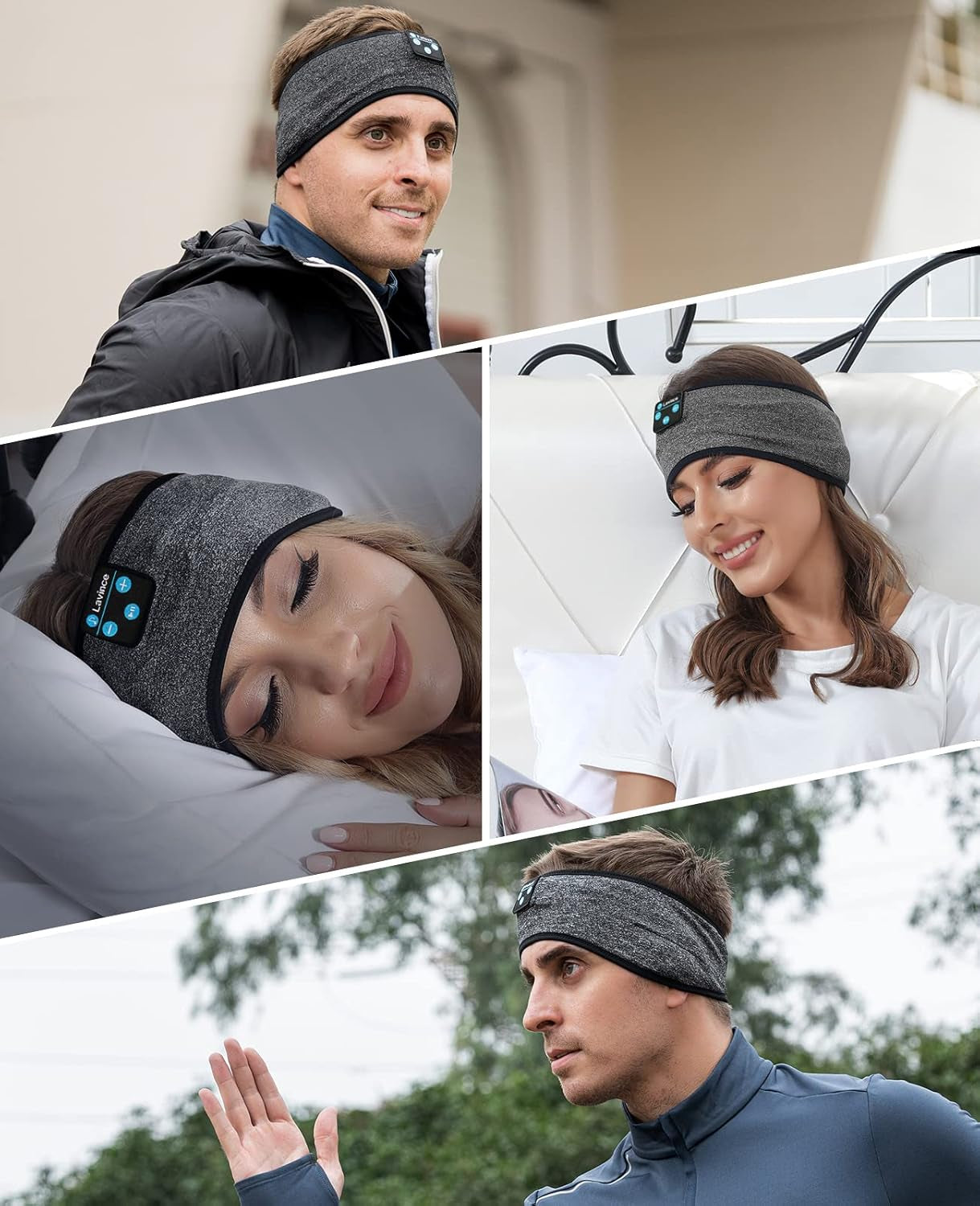 Sleep Headphones, Sleeping Headphones | Bluetooth Headband Earphones, Comfy Side Sleeping Earbuds with High Definition Stereo Speakers, Electronics, for Men Women