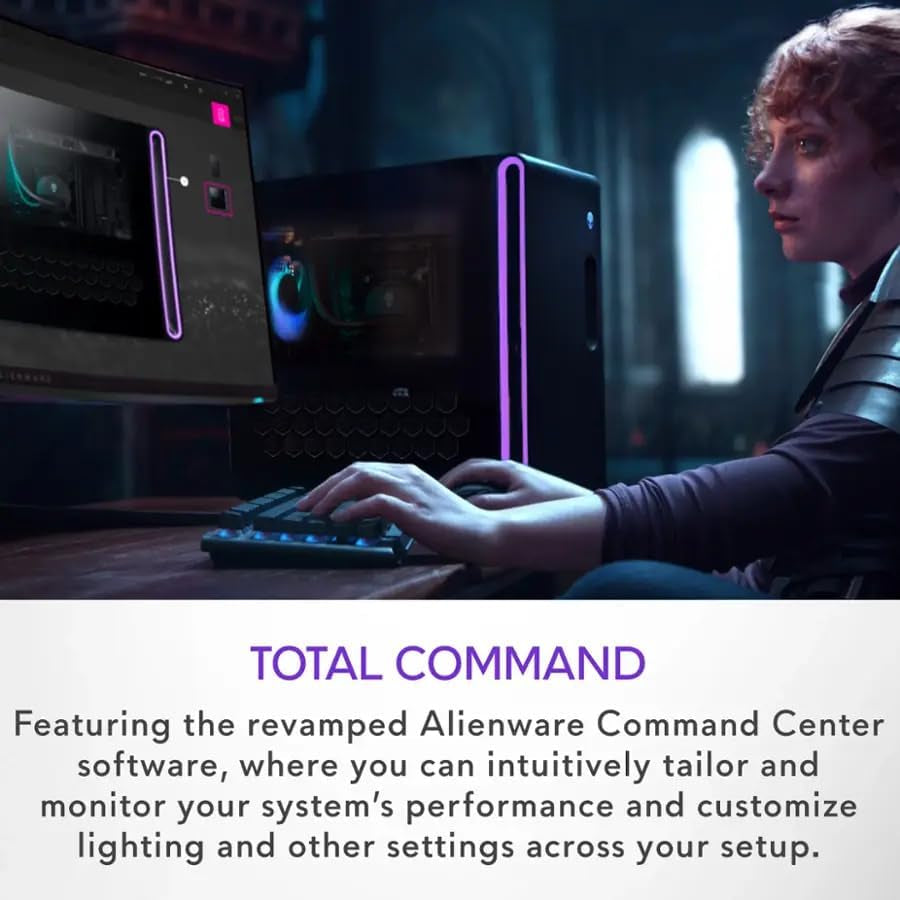 Aurora R16 Gaming Desktop, Intel 24-Core I9-14900Kf(Up to 6.0Ghz), 16GB GDDR6X Geforce RTX 4080 Super, 64 GB DDR5, 8 TB SSD, One-Handed Keyboard, Windows 11 Pro, Gaming Mouse