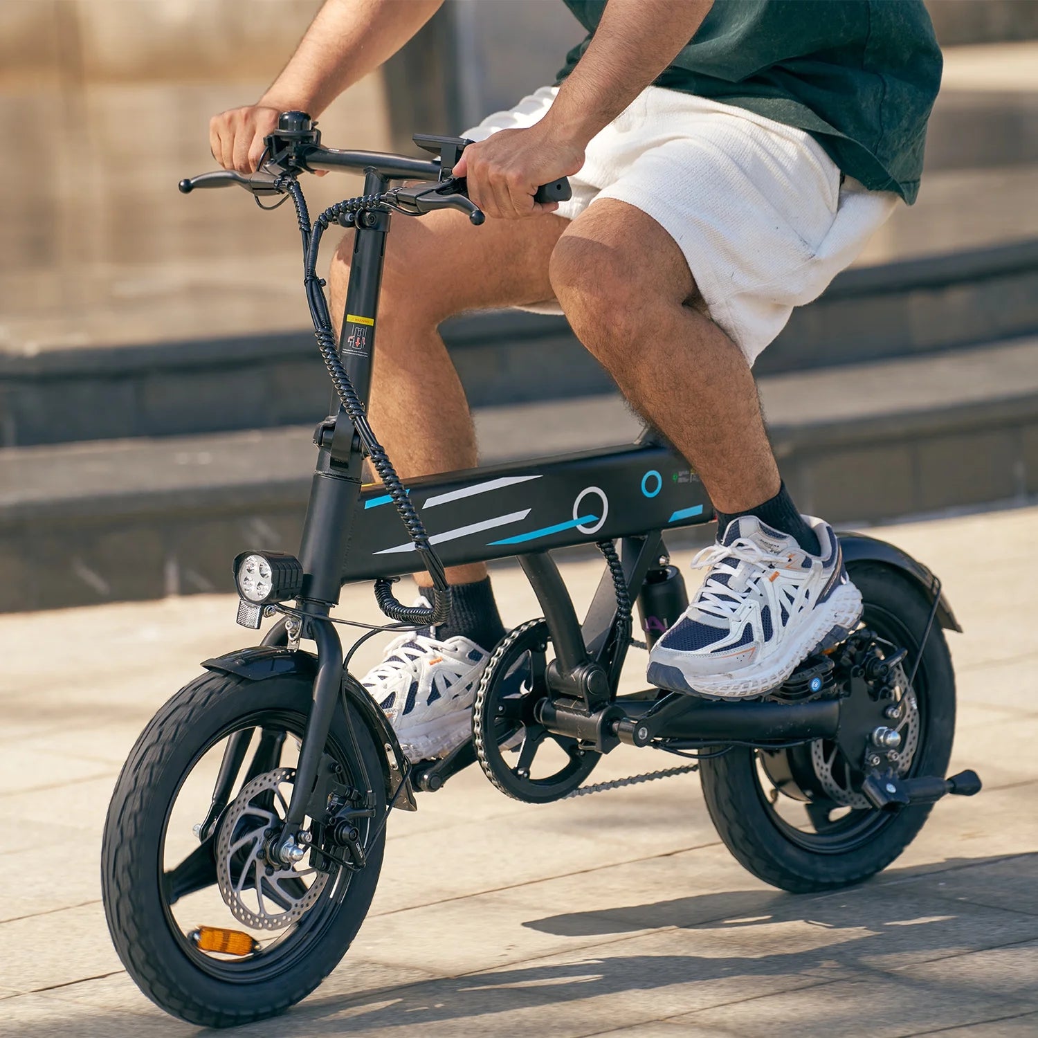 14" Foldable Electric Bicycle for Adults,500W 42V 10Ah Electric Bike,Lcd,20Mph Commuter E Bike for Teen