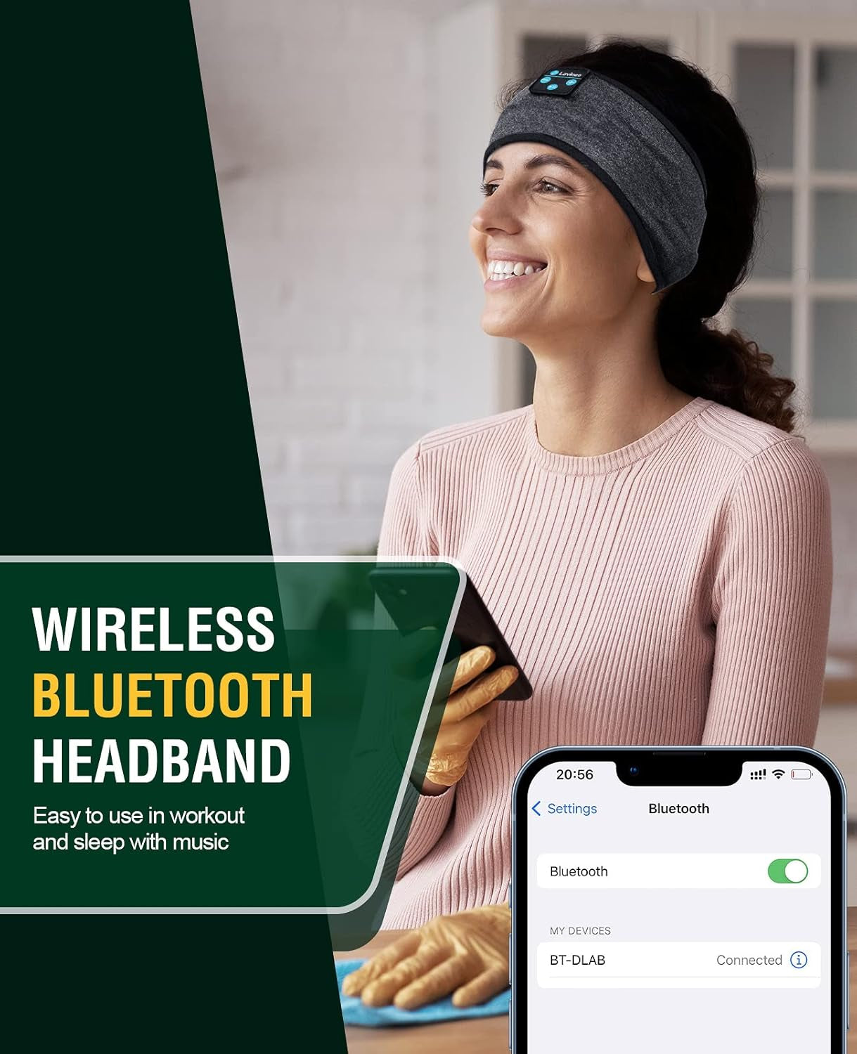 Sleep Headphones, Sleeping Headphones | Bluetooth Headband Earphones, Comfy Side Sleeping Earbuds with High Definition Stereo Speakers, Electronics, for Men Women