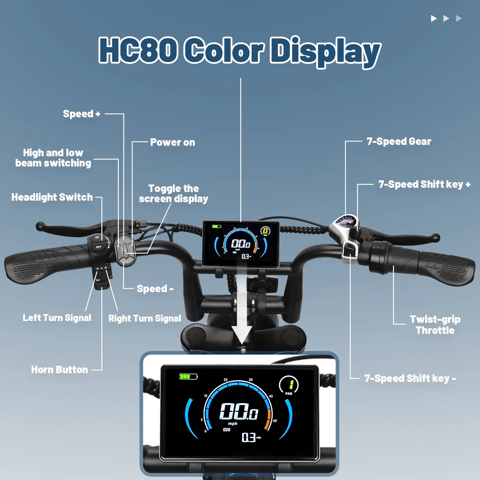 Electric Bike for Adults, 16" Fat Tire Ebike, 500W 20MPH Electric Bicycle, 36V 10.4Ah, E Bike UL2849