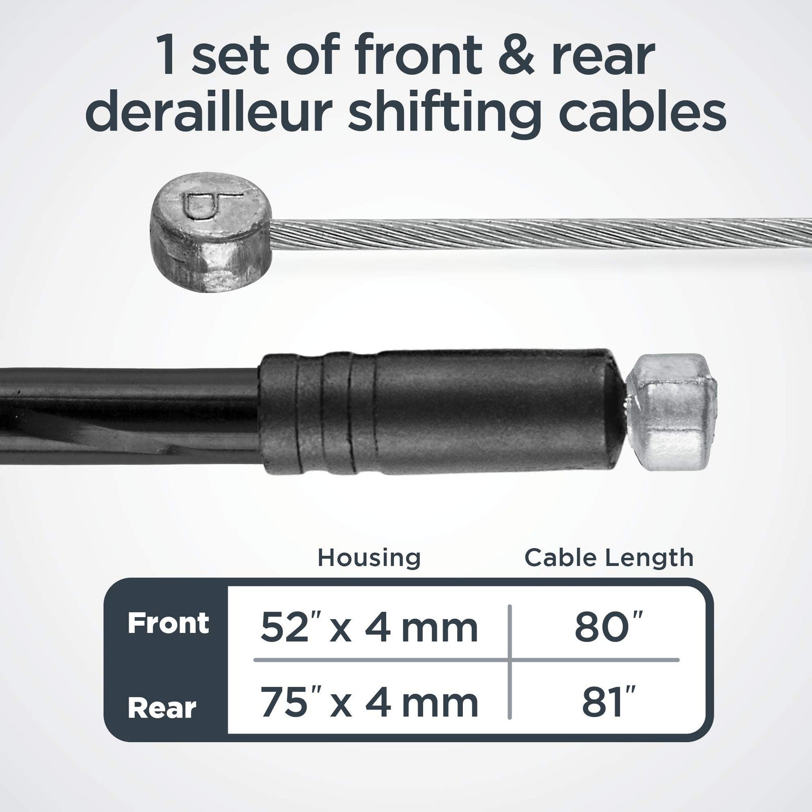 Schwinn Bike Brake and Derailleur Cable Repair Set , Black