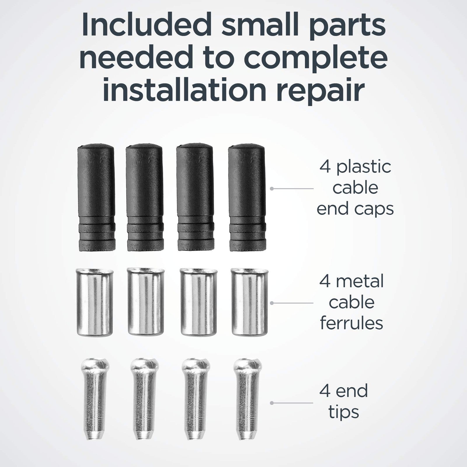 Schwinn Bike Brake and Derailleur Cable Repair Set , Black