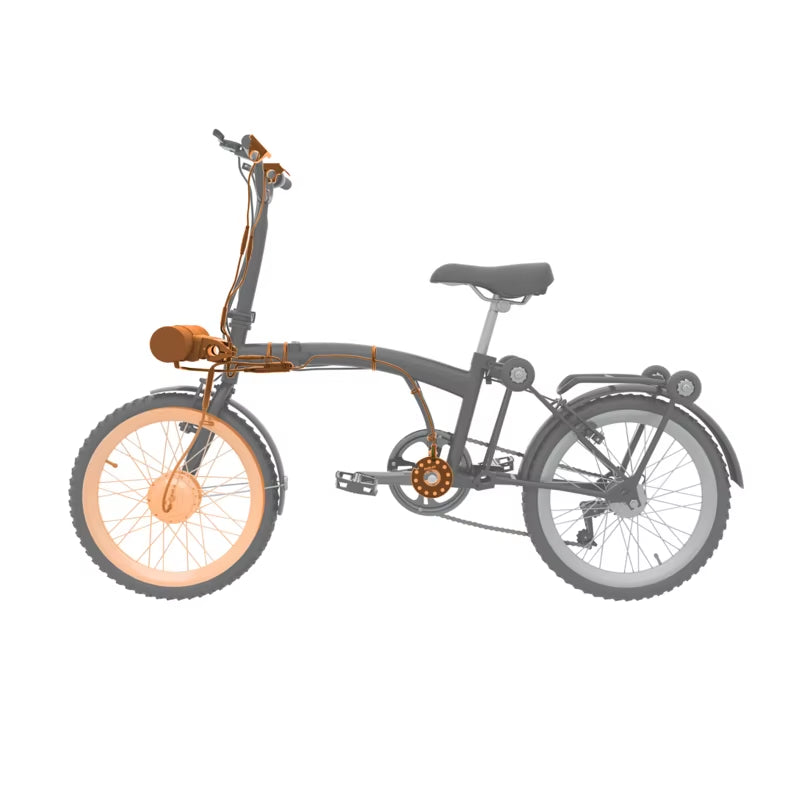 Brompton Special Edition E-Bike Kits E-Bike Conversion Kits 36V10AH Battery,For Bike to Electric Bike Upgrade Kit