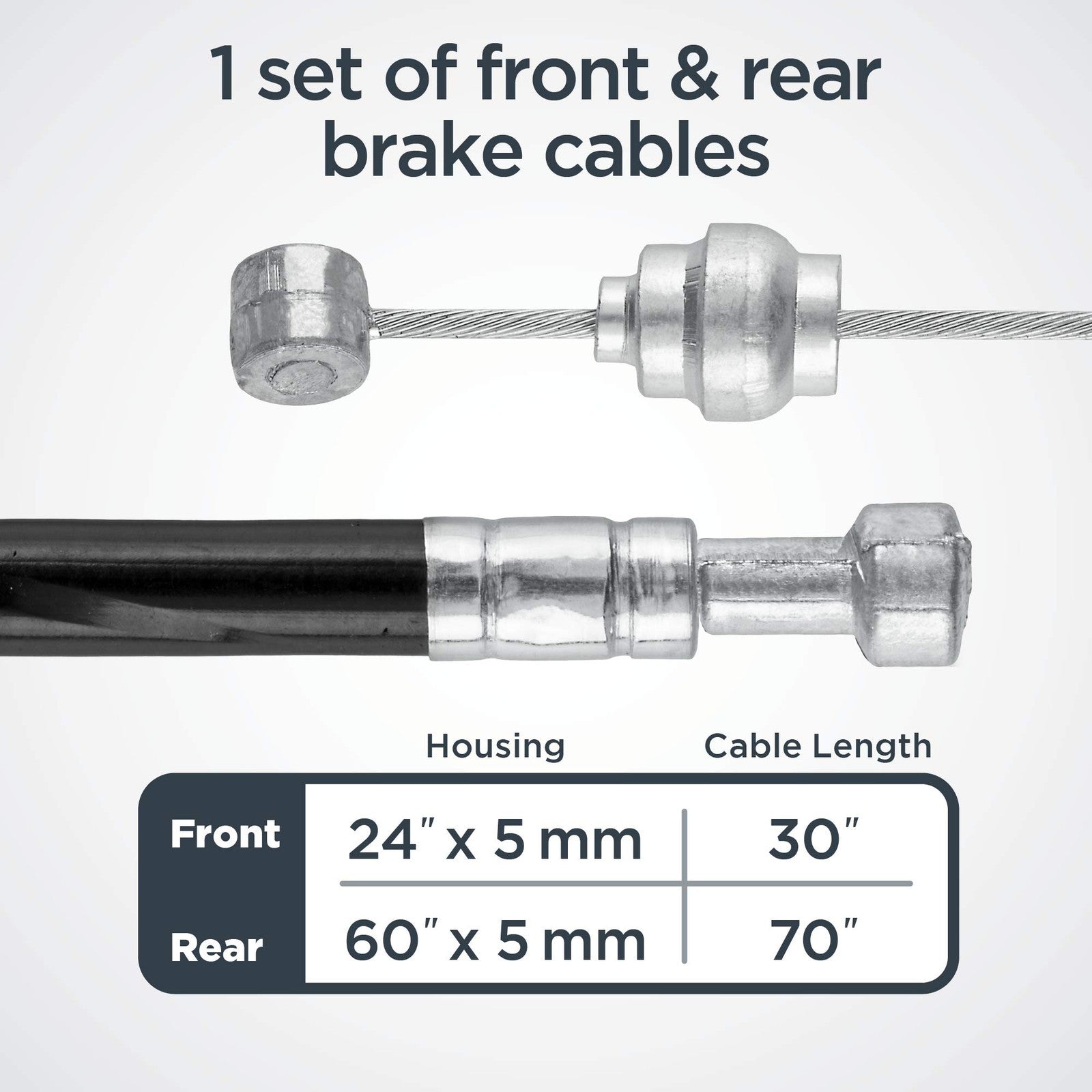 Schwinn Bike Brake and Derailleur Cable Repair Set , Black