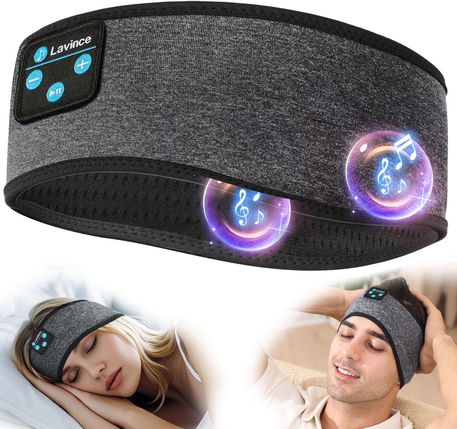 Sleep Headphones, Sleeping Headphones | Bluetooth Headband Earphones, Comfy Side Sleeping Earbuds with High Definition Stereo Speakers, Electronics, for Men Women