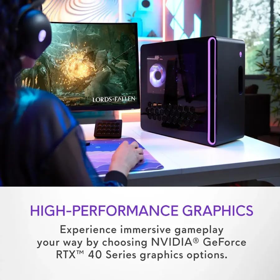 Aurora R16 Gaming Desktop, Intel 24-Core I9-14900Kf(Up to 6.0Ghz), 16GB GDDR6X Geforce RTX 4080 Super, 64 GB DDR5, 8 TB SSD, One-Handed Keyboard, Windows 11 Pro, Gaming Mouse