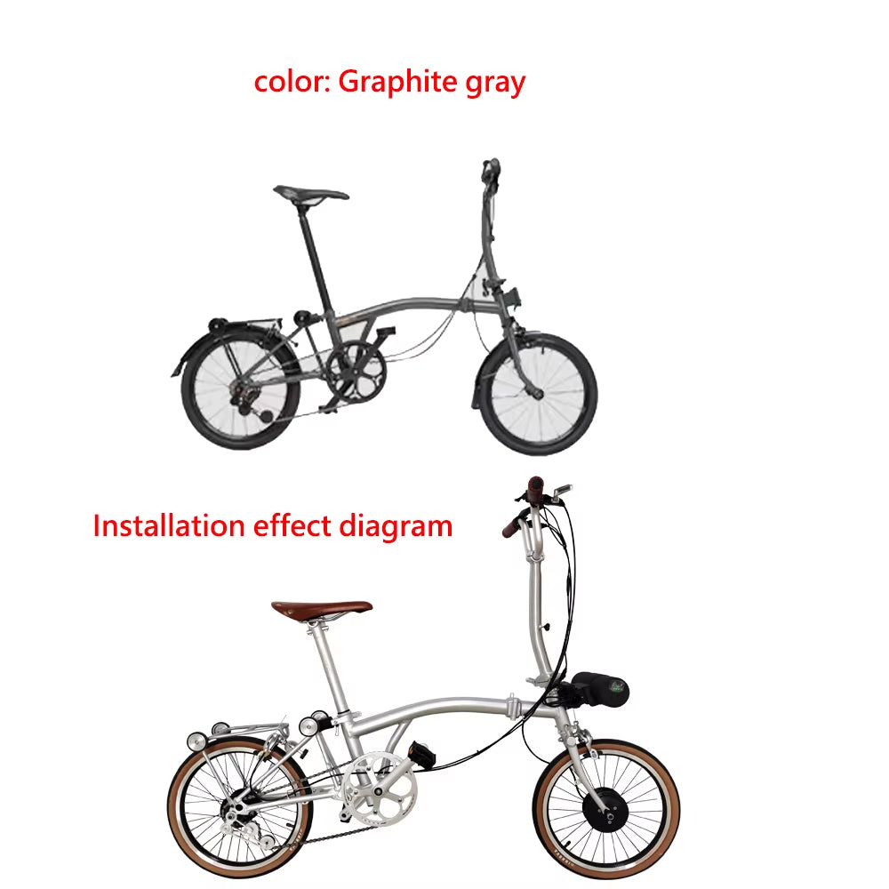 Brompton Special Edition E-Bike Kits E-Bike Conversion Kits 36V10AH Battery,For Bike to Electric Bike Upgrade Kit