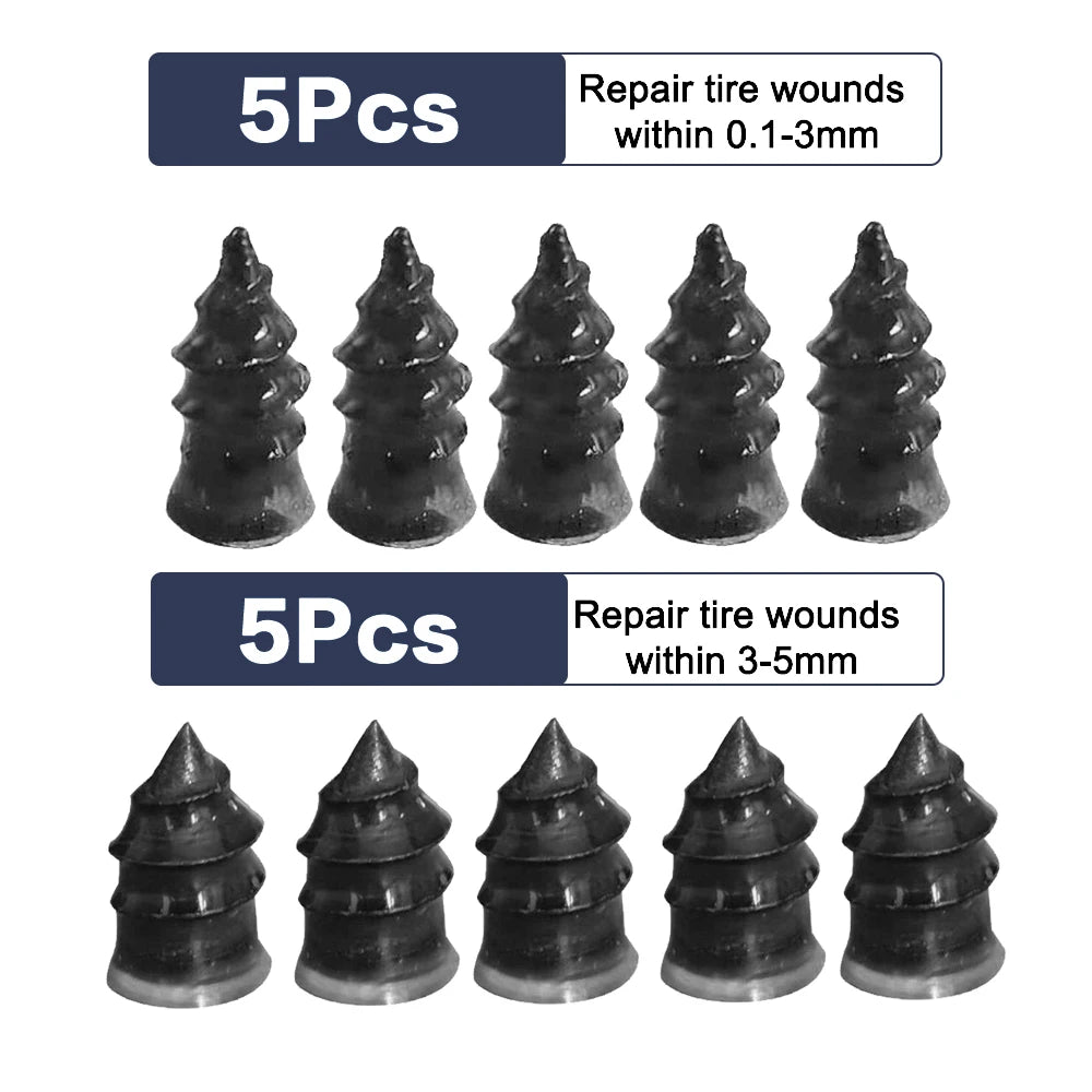 10/20/30Pcs Car Vacuum Tyre Repair Nail Set Motorcycle Tire Puncture Repair Kit for Auto Bike Tubeless Tire Repair Rubber Nails