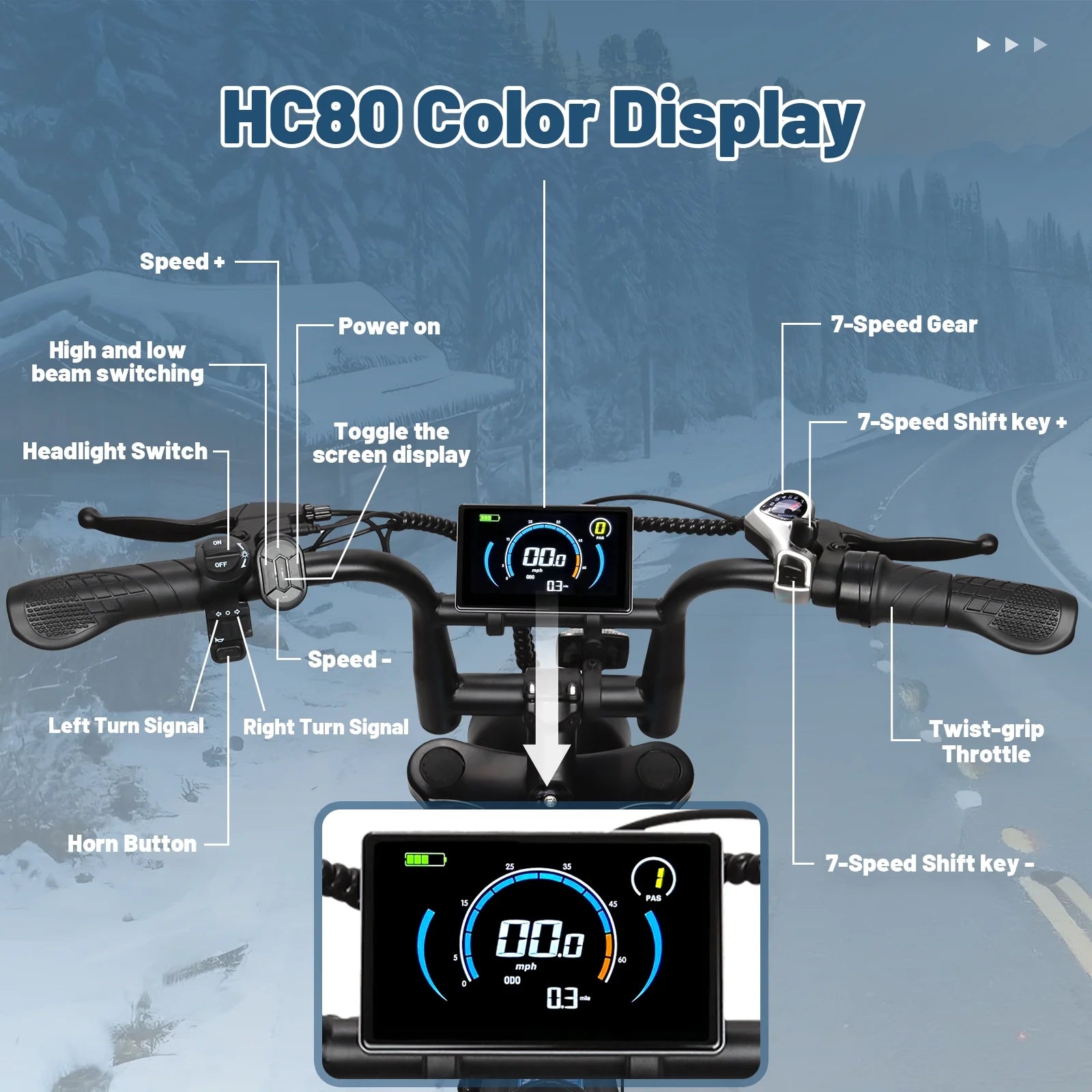 Electric Bike for Adults, 16" Fat Tire Ebike with 36V 10.4Ah Battery, 500W Electric Bicycle up to 20MPH, MINI E-Bike for Riding & Commuting, Moped Style Ebike, Front Suspension, E-Bike UL2849